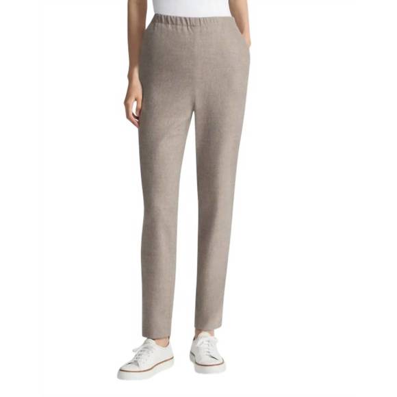 NEW LAFAYETTE 148 jones flannel pants in concrete melange - Picture 1 of 3